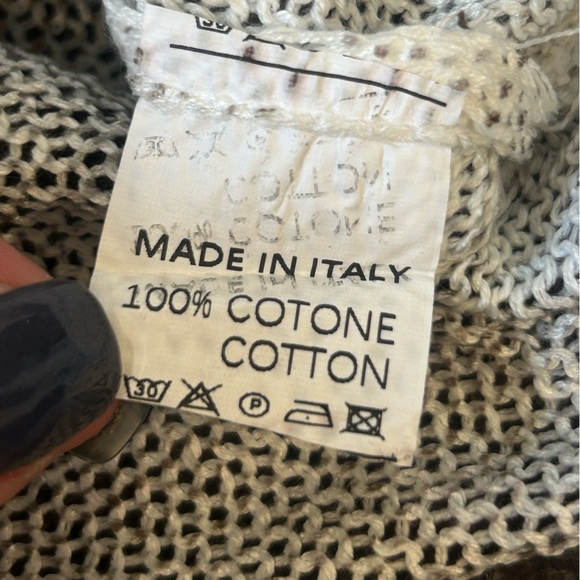 NWOT MADE IN ITALY Boutique Artistic Patchwork Sweater - Picture 4 of 4